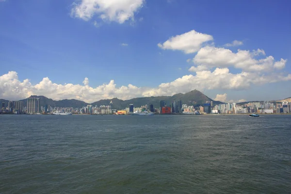 2008年8月30日香港城市景观天际线 — 图库照片