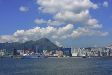 30 Ağustos 2008 'de, Hong Kong' da kentsel manzara gökdelenleri