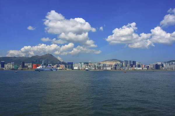 2008年8月30日香港城市景观天际线 — 图库照片
