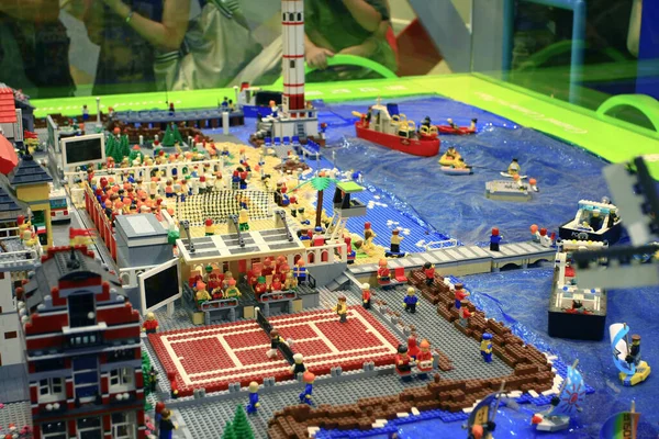 Das Lego Thema Der Olympischen Sommerspiele 2008 Aug 2008 — Stockfoto