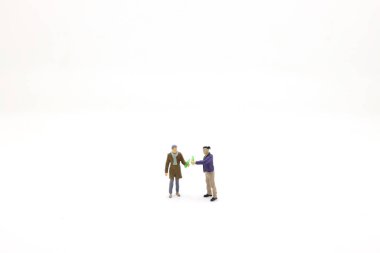 10 Nisan 2020 İş Planlama Konsepti. Ayakta duran iş adamı figürü