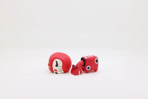 April 2020 Maskot Jepang Mainan Yang Beruntung — Stok Foto