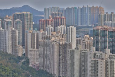 13 Nisan 2020 Razor Hill 'in manzarası, Yeni kasaba Tseung Kwan O