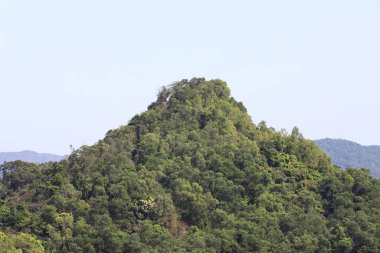 13 Nisan 2020 'de Tseung Kwan O' da bir ördek tepesi manzarası