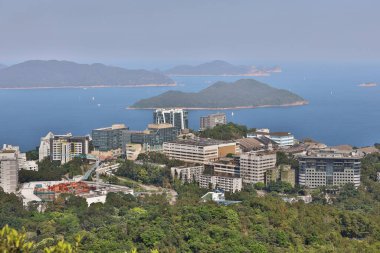 13 Nisan 2020 'de Sai kung Hong Kong' da bir gümüş iplik.