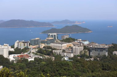 13 Nisan 2020 'de Sai kung Hong Kong' da bir gümüş iplik.
