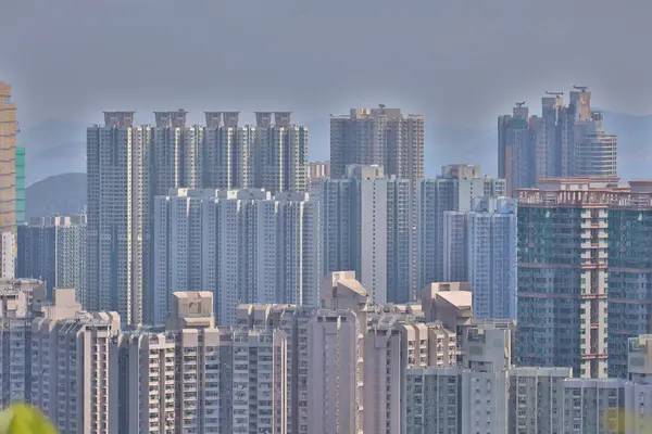Pohled Razor Hill Nového Města Tseung Kwan Dubna 2020 — Stock fotografie