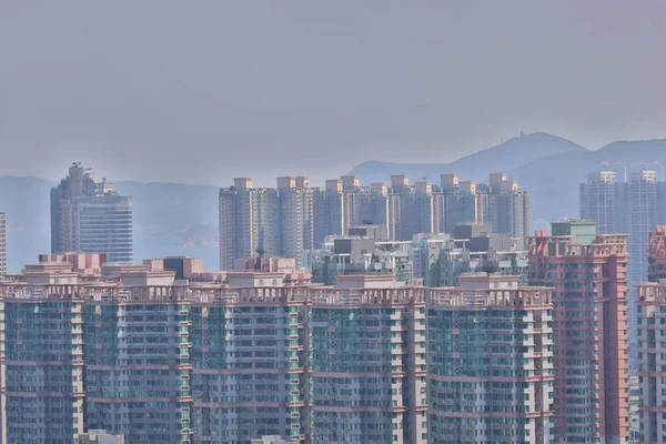 Vista Desde Razor Hill Nueva Ciudad Tseung Kwan Abril 2020 —  Fotos de Stock