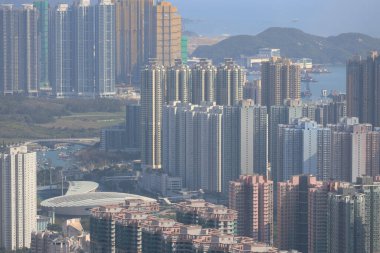 13 Nisan 2020 Razor Hill 'in manzarası, Yeni kasaba Tseung Kwan O