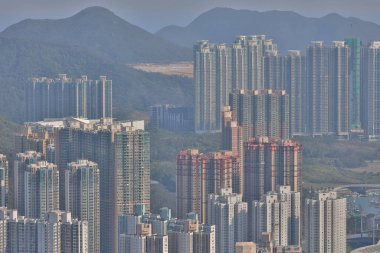 13 Nisan 2020 Razor Hill 'in manzarası, Yeni kasaba Tseung Kwan O