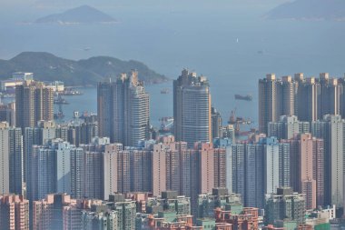 13 Nisan 2020 Razor Hill 'in manzarası, Yeni kasaba Tseung Kwan O