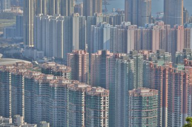 13 Nisan 2020 Razor Hill 'in manzarası, Yeni kasaba Tseung Kwan O