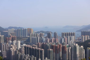 13 Nisan 2020 Razor Hill 'in manzarası, Yeni kasaba Tseung Kwan O