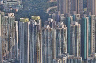 13 Nisan 2020 Razor Hill 'in manzarası, Yeni kasaba Tseung Kwan O