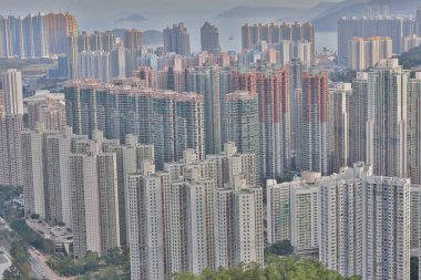 13 Nisan 2020 Razor Hill 'in manzarası, Yeni kasaba Tseung Kwan O