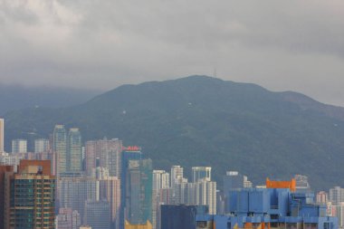 Kowloon yan Hong Kong 'da 24 Aug 2008 konut binası.