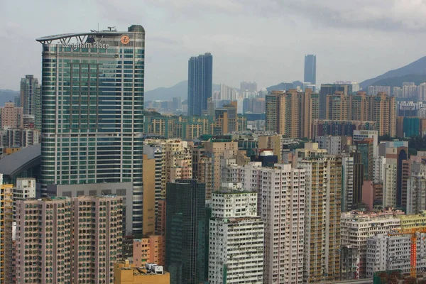 Aug 2008 Edifício Residencial Kowloon Lado Hong Kong — Fotografia de Stock