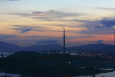 Kowloon yan Hong Kong 'da 24 Aug 2008 konut binası.