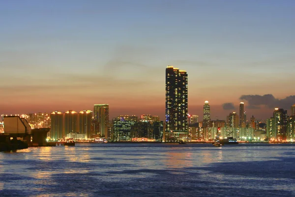 Hung Hom Sunset Hong Kong July 2008 — Stock Photo, Image