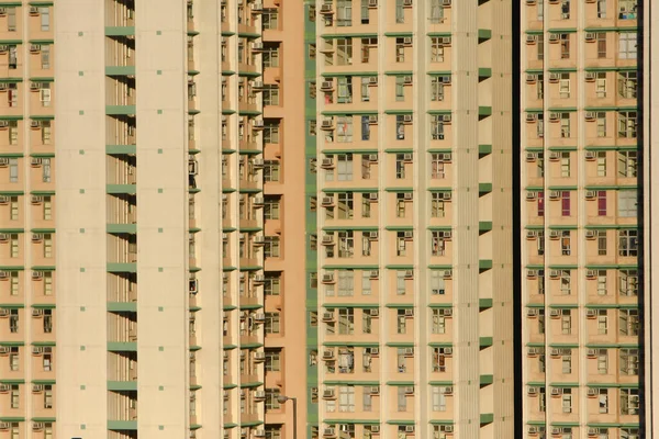 Een Woongebouw Aan Kwun Tong Hong Kong Juli 2008 — Stockfoto