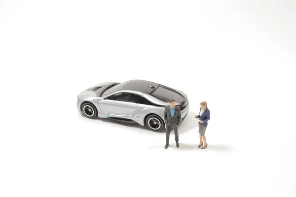 Mini Figura Del Negocio Coche Juguete — Foto de Stock