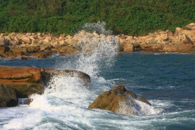  Shek o sahili. Hong Kong 'da 26 Ekim 2008