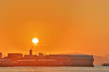 15 Mayıs 2020 Victoria Limanı, yaz mevsimi, Hong Kong 