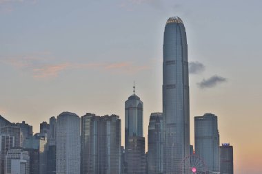 15 Mayıs 2020 Victoria Limanı, yaz mevsimi, Hong Kong 