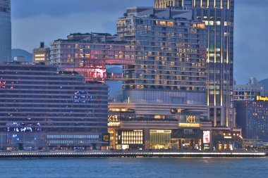 15 Mayıs 2020 Victoria Limanı, yaz mevsimi, Hong Kong 