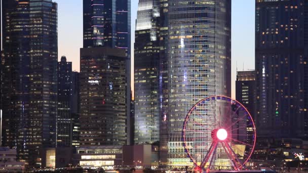 2020 Május Egy Modern Irodaház Hong Kong Ban — Stock videók
