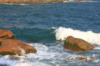  Shek o sahili. Hong Kong 'da 26 Ekim 2008