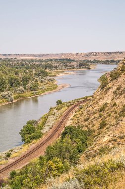 Montana'da Yellowstone Nehri