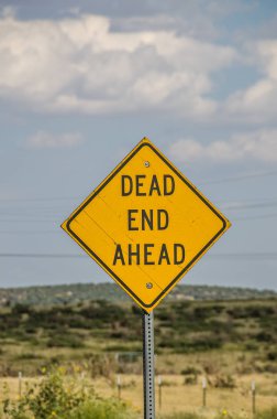 Çıkmaz sokak ileride işareti