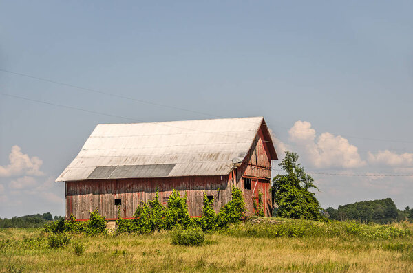 Faded Red Barn