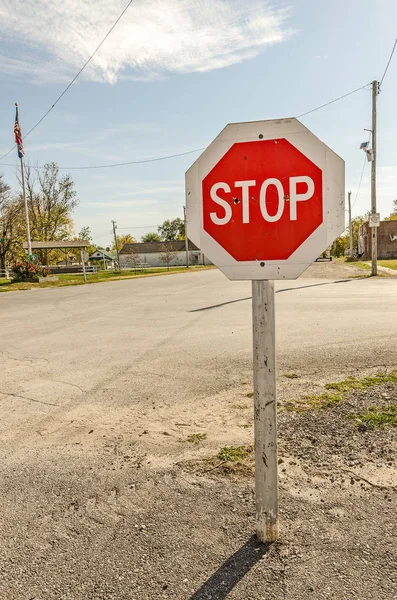 異常停止の標識 — ストック写真