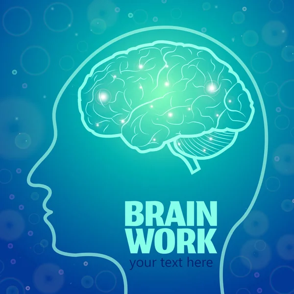 Travail du cerveau 1 — Image vectorielle