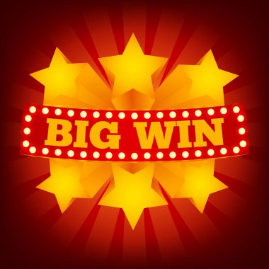 Retro işaret büyük kazanmak