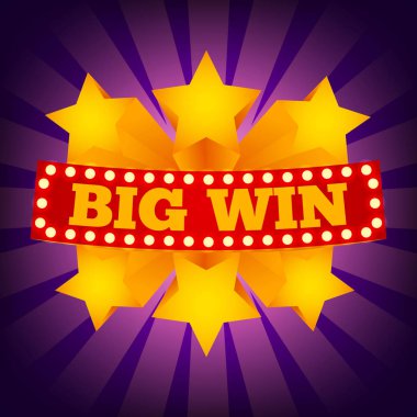 Retro işaret büyük kazanmak