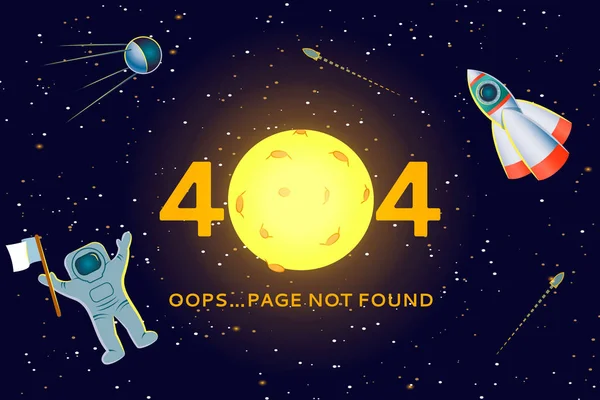 Erreur 404 page — Image vectorielle