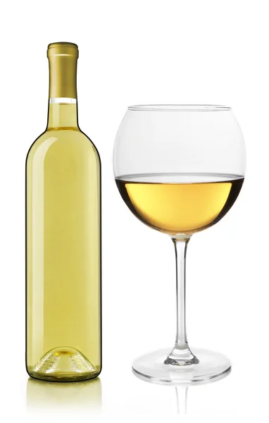 Wine bottle and glass — Stock Photo, Image