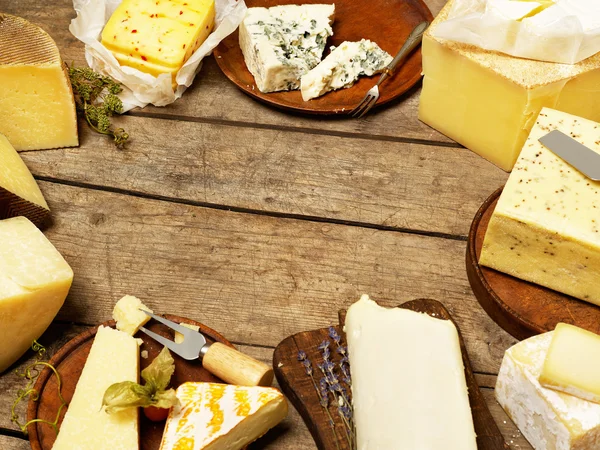 Various types of cheese — Stock Photo, Image