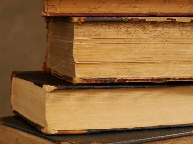 eski kitaplar yakın çekim