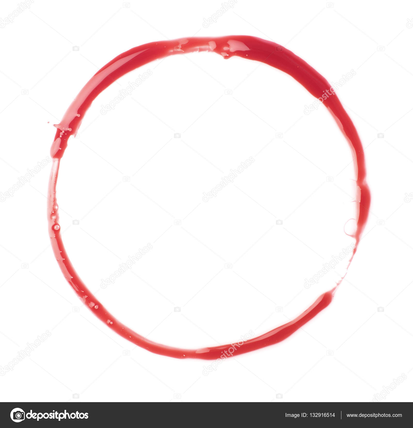 Blood circle on white — Stock Photo © Goir #132916514
