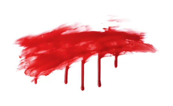 Mancha de tinta vermelha — Fotografia de Stock