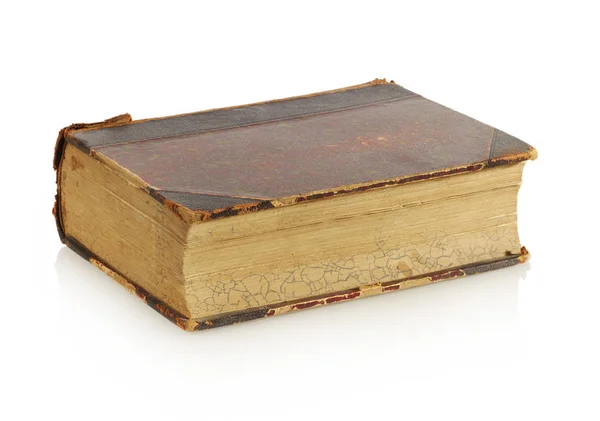 Viejo libro sobre blanco — Foto de Stock