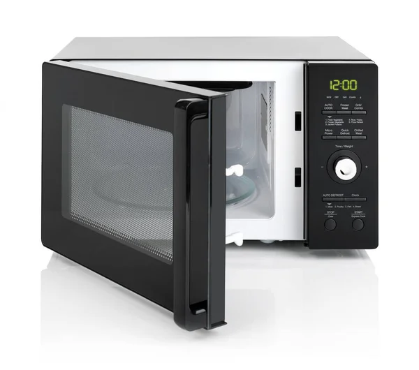 Microwave oven on white — Stock Photo, Image