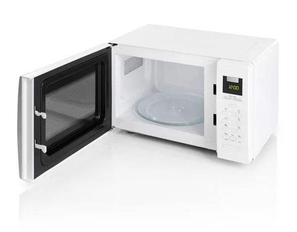 Microwave oven on white — Stock Photo, Image