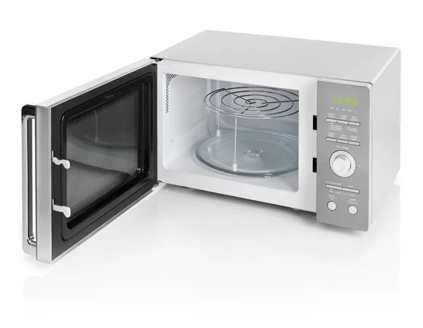 Microwave oven on white — Stock Photo, Image