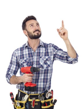 Yukarı dönük bir marangoz