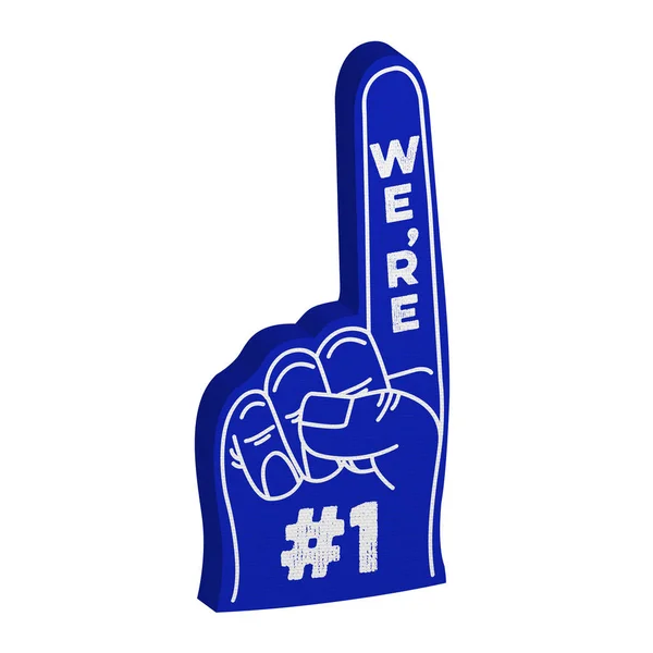 Number 1 fan foam hand — Stock Photo, Image